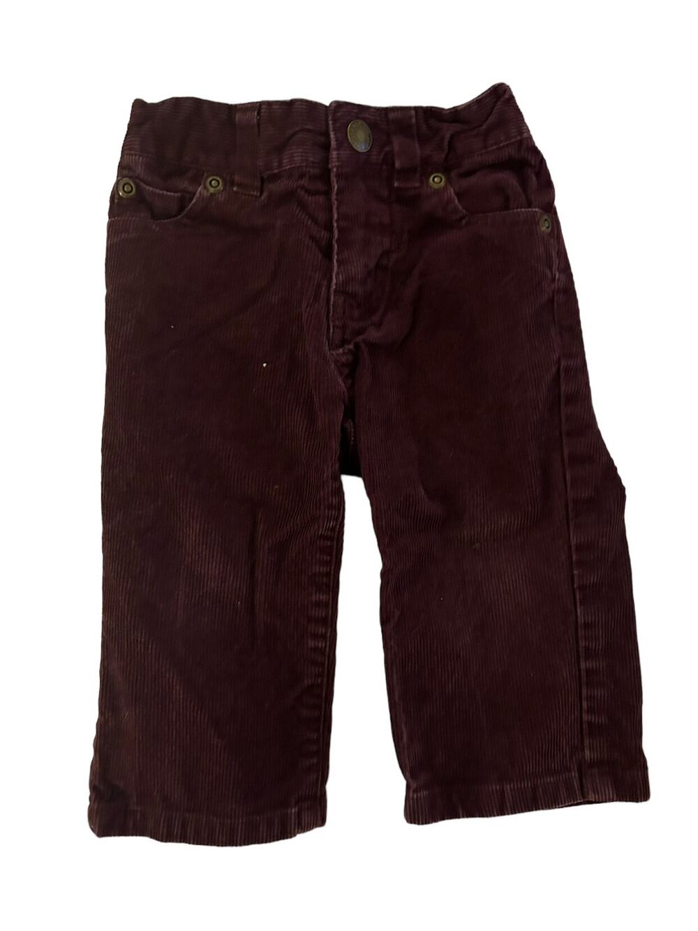 Janie And Jack Maroon Corduroy